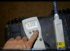 Measurement of CO2 concentration with IR portable meter.